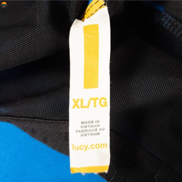 Lucy Racerback Tank Top Blue Black Cross-Back Activewear Yoga gymcore Women's XL - Picture 8 of 10